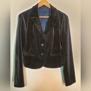 Express Black Velvet Women's Blazer